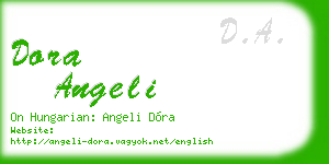 dora angeli business card